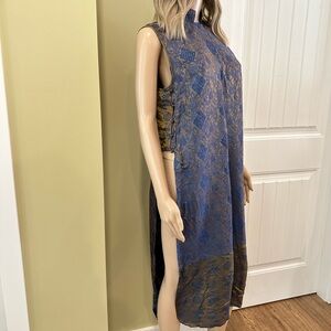 Endless Knot Art 100% Silk Tunic Dress Large